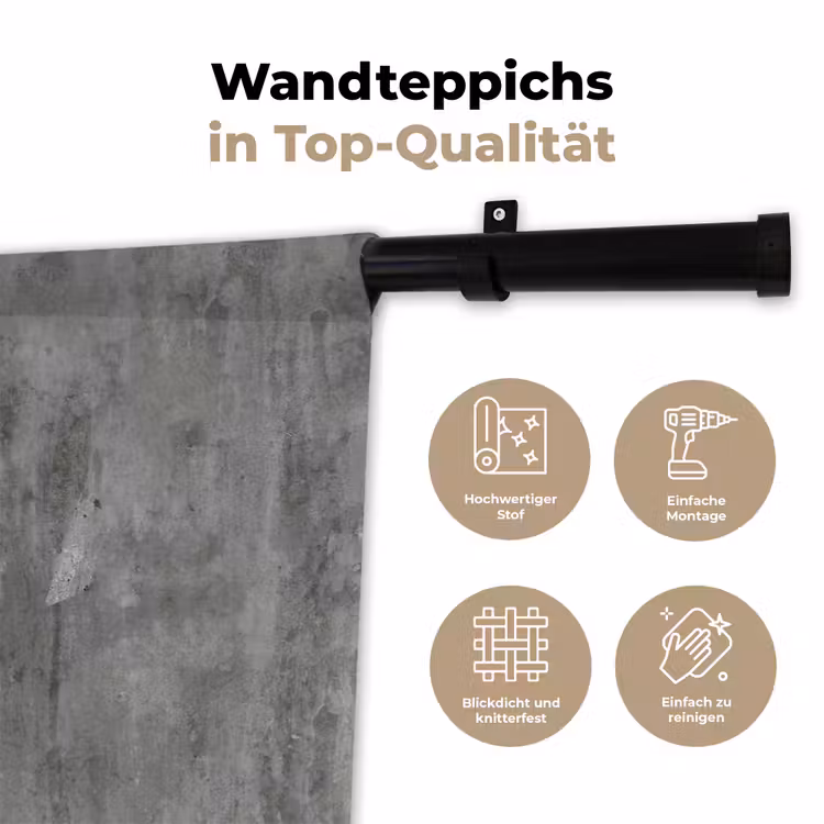 Roest - Beton - Patroon Wandkleed katoen klein 269 -tsfeer2_DE