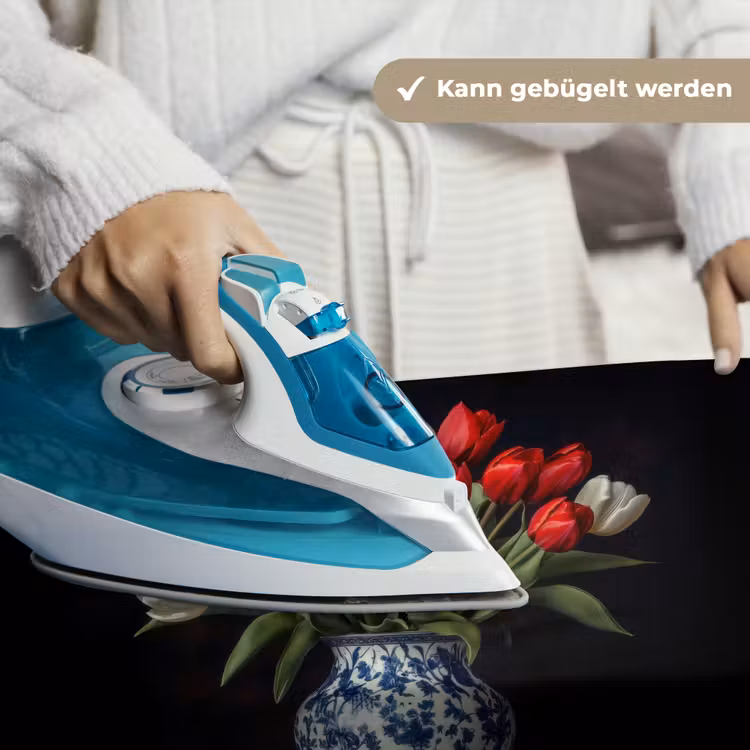 Rode - Bloemen - Tulpen - Vaas Wandkleed katoen klein -tsfeer9_DE