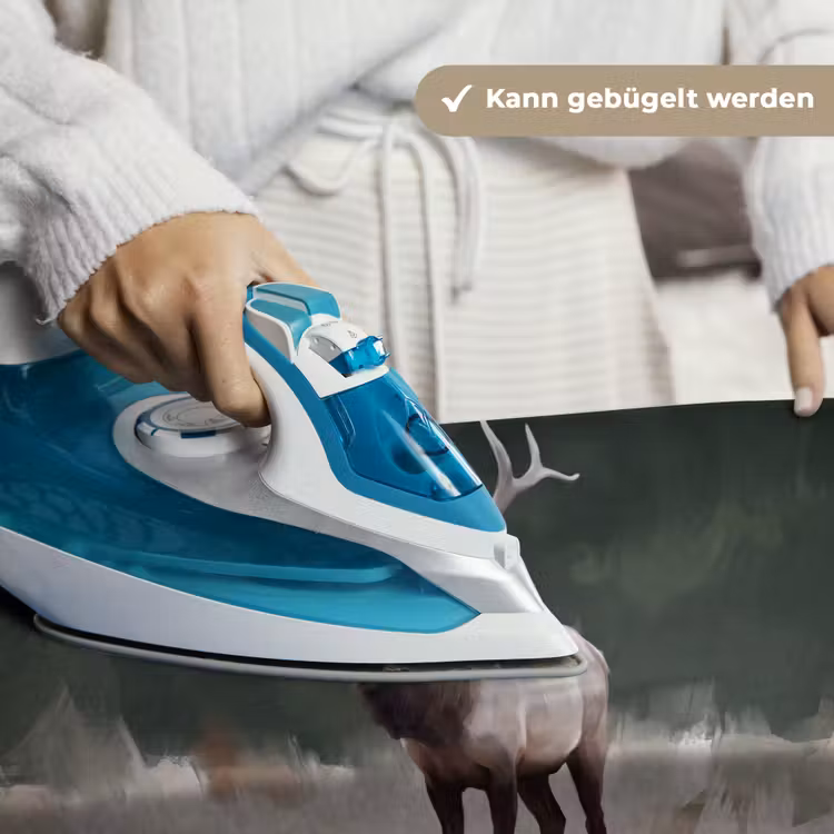 Edelhert - Gewei - Schildering - Rustiek Wandkleed katoen klein -tsfeer9_DE
