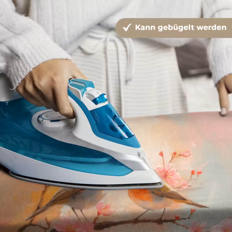 Roodborstjes - Sierlijk - Bloesemtak Wandkleed katoen klein -tsfeer9_DE