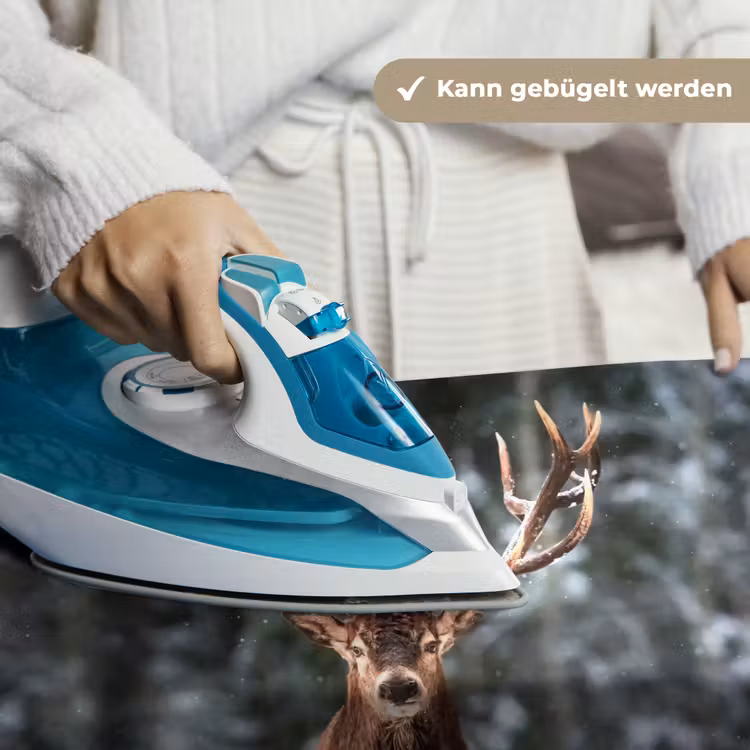 Hert - Winter - Sneeuw - Bos - Natuur - Dier Wandkleed katoen klein -tsfeer9_DE