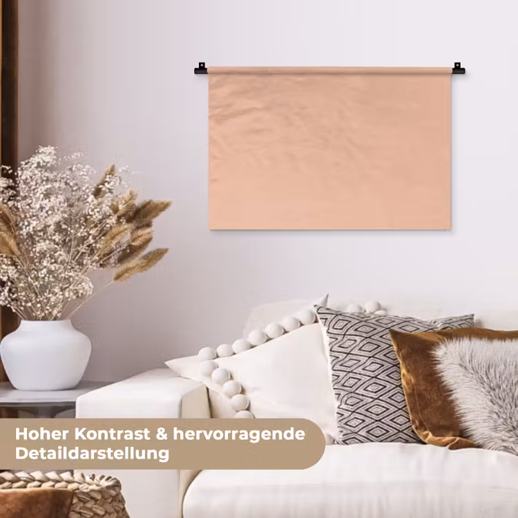 Blush - Terracotta - Nude Wandkleed katoen klein 269 -tsfeer1_DE