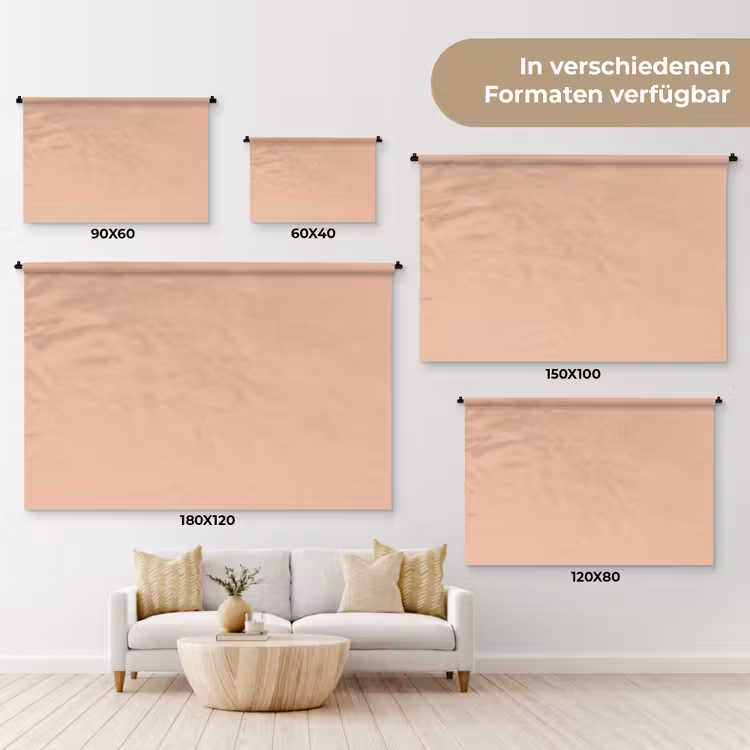 Blush - Terracotta - Nude Wandkleed katoen klein 269 -tsfeer8_DE