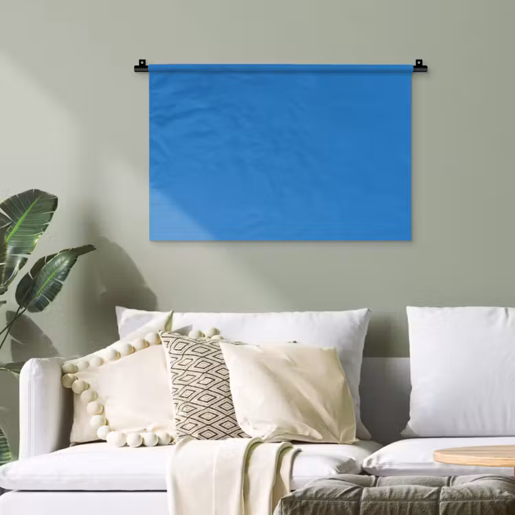Royal - Blue - Blauw Wandkleed katoen klein 269 -sfeer7