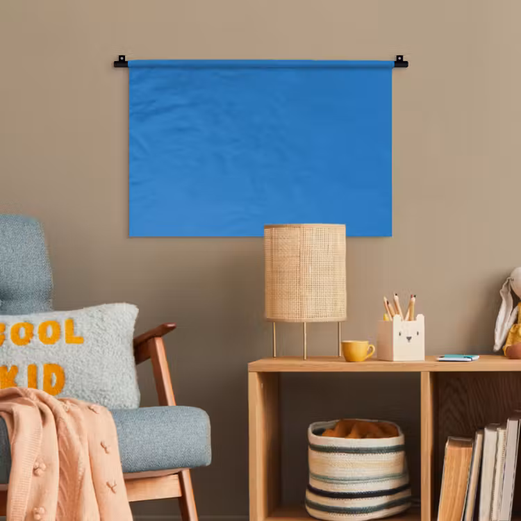 Royal - Blue - Blauw Wandkleed katoen klein 269 -wsfeer4_kind