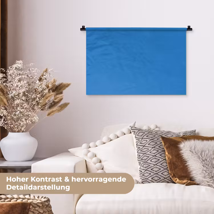 Royal - Blue - Blauw Wandkleed katoen klein 269 -tsfeer1_DE