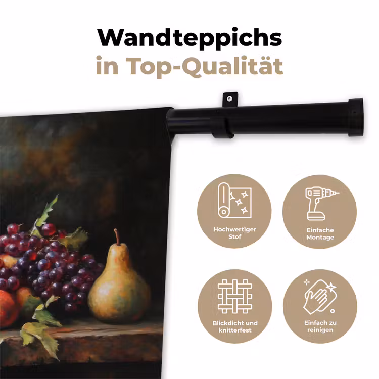 Rustiek - Stilleven - Fruit Wandkleed katoen klein -tsfeer2_DE
