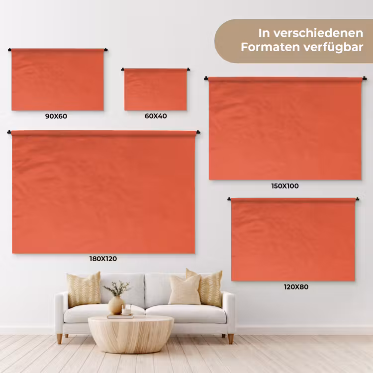 Rustic - Clay - Oranje Wandkleed katoen klein 269 -tsfeer8_DE