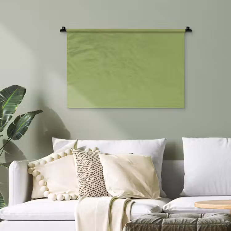 Sage - Green - Groen Wandkleed katoen klein 269 -sfeer7