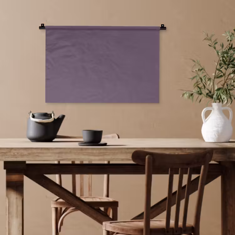 Velvet - Aubergine - Paars Wandkleed katoen klein 269 -sfeer6