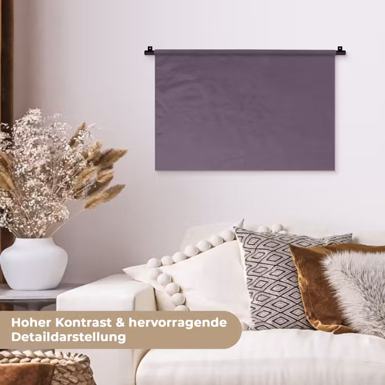 Velvet - Aubergine - Paars Wandkleed katoen klein 269 -tsfeer1_DE