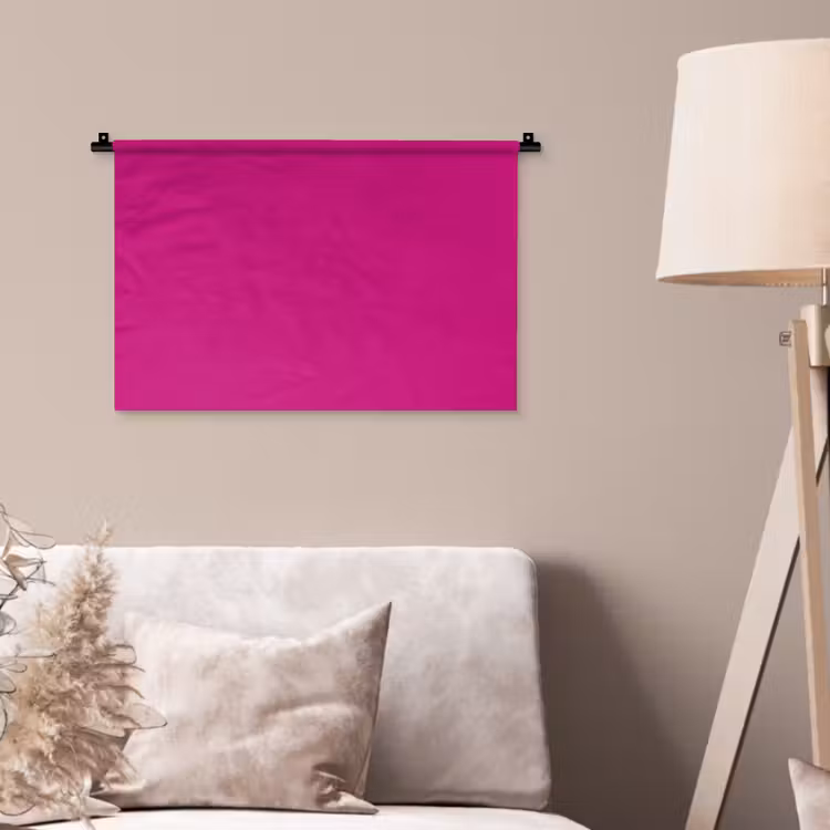 Velvet - Magenta - Roze Wandkleed katoen klein 269 -sfeer4