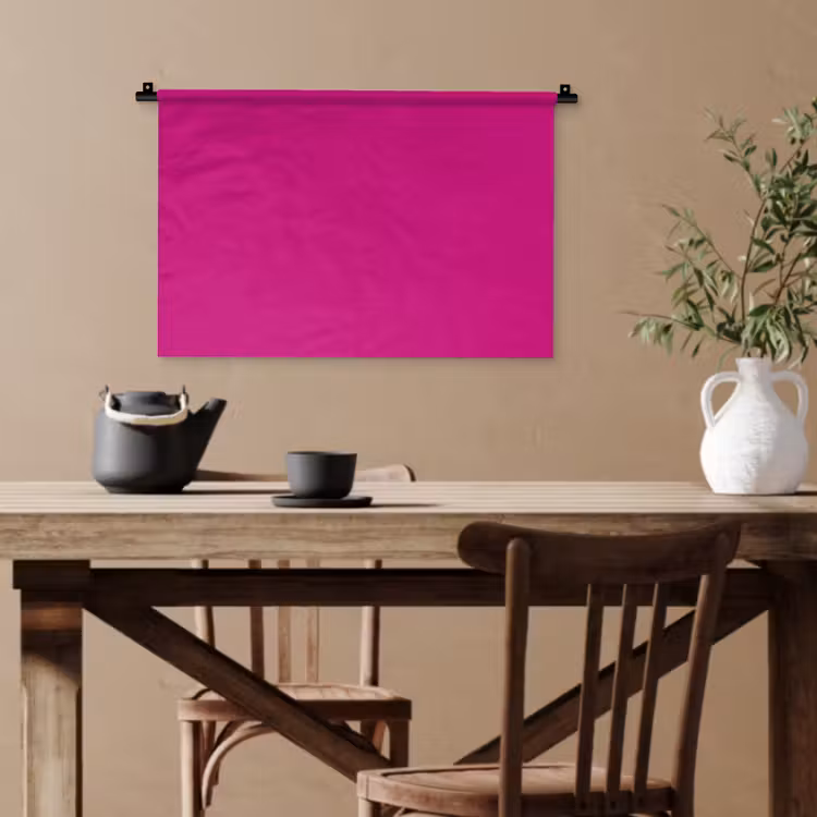 Velvet - Magenta - Roze Wandkleed katoen klein 269 -sfeer6