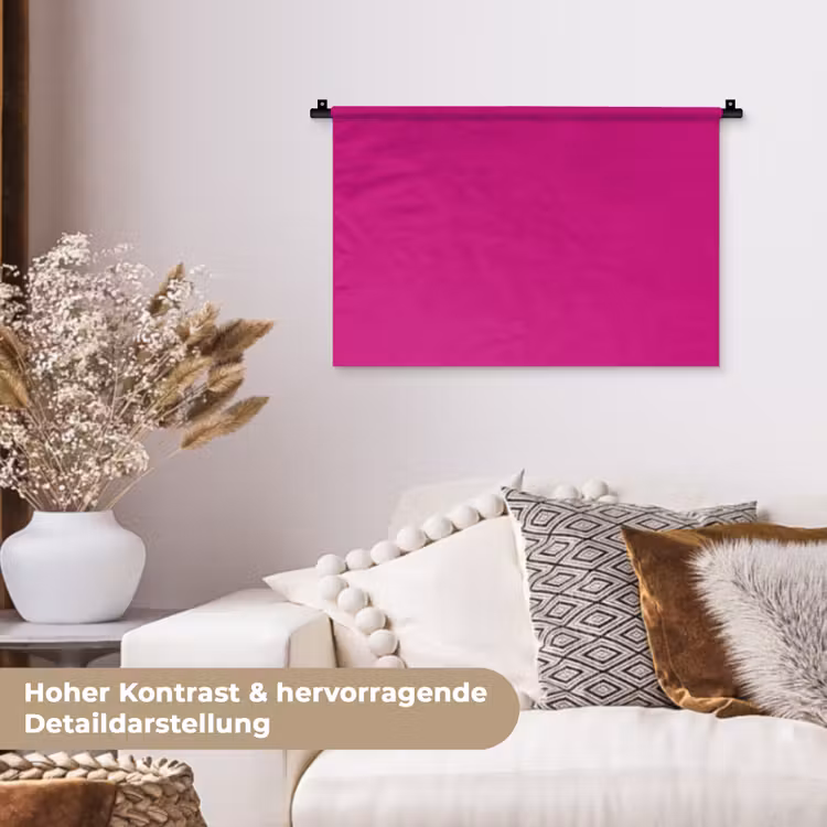Velvet - Magenta - Roze Wandkleed katoen klein 269 -tsfeer1_DE