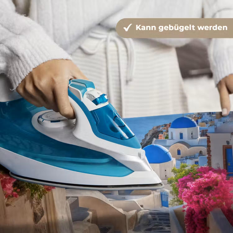 Santorini - Bloemen - Griekenland Wandkleed katoen klein -tsfeer9_DE
