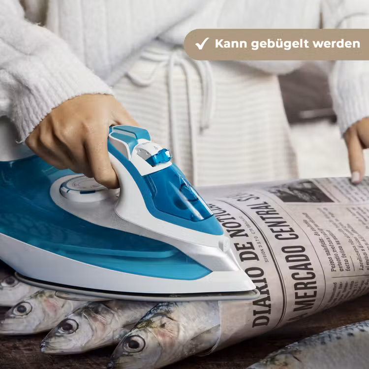 Wandteppich - Sardine – Zeitung – Schneidebrett - Sardientje - krant - snijplank Wandkleed katoen klein