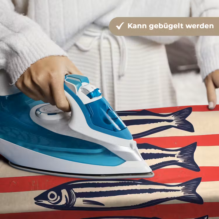 Sardines - Rood en beige strepen Wandkleed katoen klein -tsfeer9_DE
