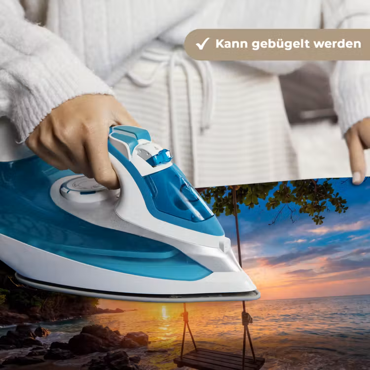 Schommel - Strand - Zonsondergang - Natuur - Oranje Wandkleed katoen klein -tsfeer9_DE