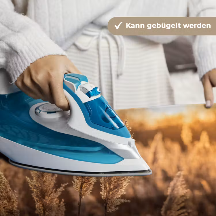 Rietpluimen - Gras - Zonsondergang - Goud - Serene Wandkleed katoen klein -tsfeer9_DE