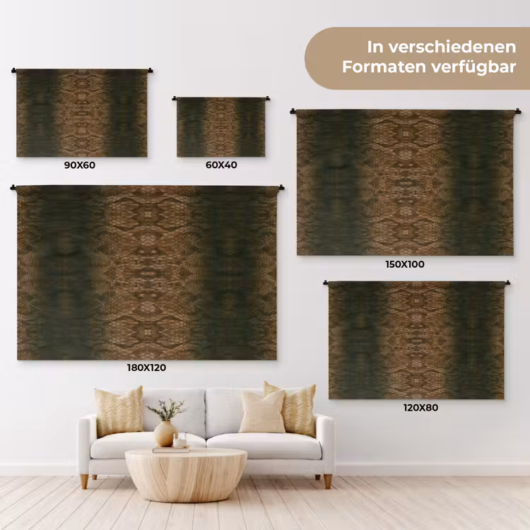 Slang - Boa - Bruin Wandkleed katoen klein 269 -tsfeer8_DE