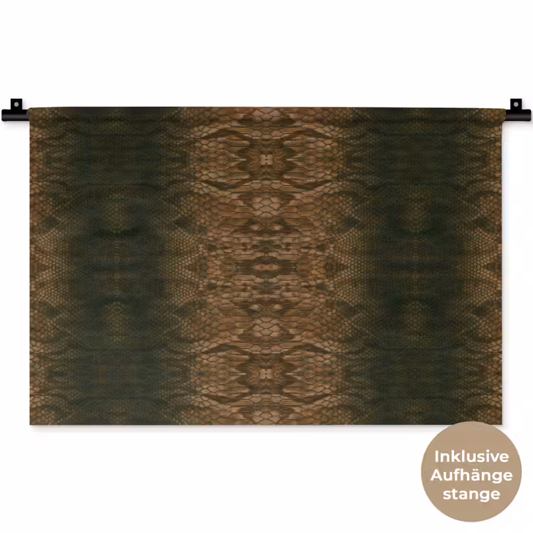 Slang - Boa - Bruin Wandkleed katoen klein 269 -t3d_DE