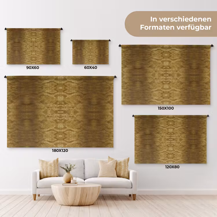 Slang - Boa - Goud - Bruin Wandkleed katoen klein 269 -tsfeer8_DE