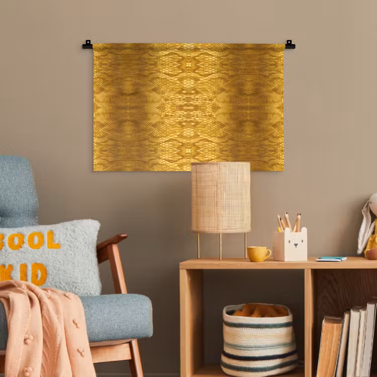 Slang - Boa - Goud - Geel Wandkleed katoen klein 269 -wsfeer4_kind