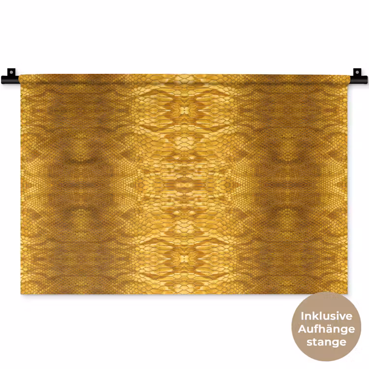 Slang - Boa - Goud - Geel Wandkleed katoen klein 269 -t3d_DE