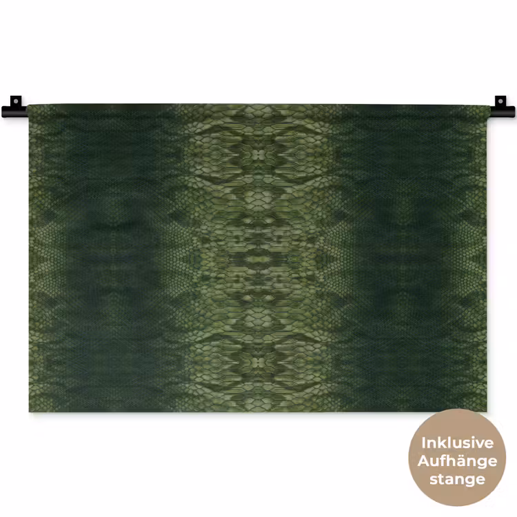Slang - Boa - Groen Wandkleed katoen klein 269 -t3d_DE