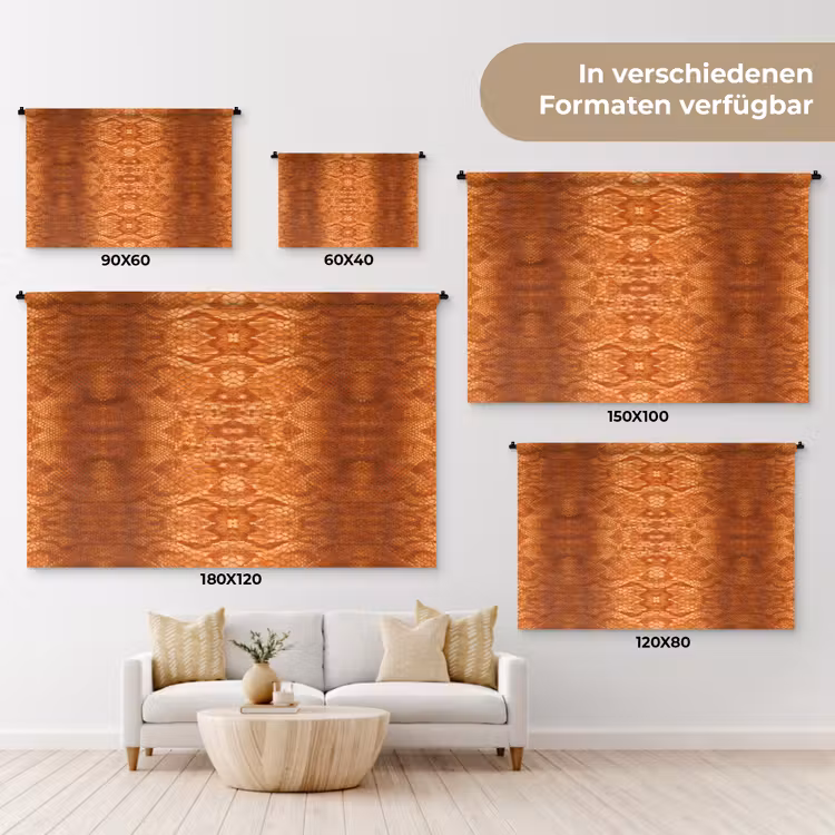 Slang - Boa - Koper Wandkleed katoen klein 269 -tsfeer8_DE