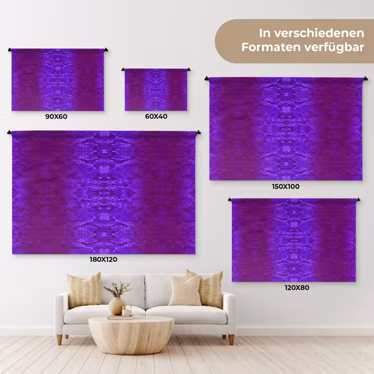 Slang - Boa - Paars Wandkleed katoen klein 269 -tsfeer8_DE