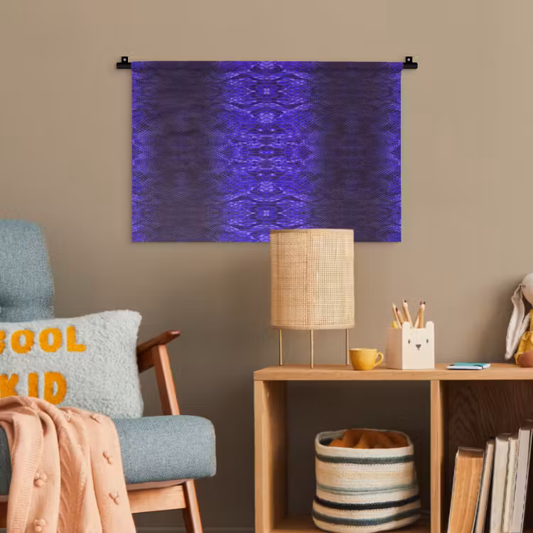 Slang - Boa - Paars - Blauw Wandkleed katoen klein 269 -wsfeer4_kind