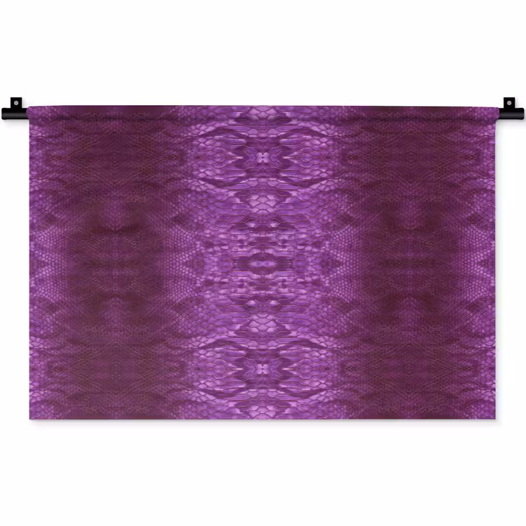 Slang - Boa - Paars - Roze Wandkleed katoen klein 269 -zz3d