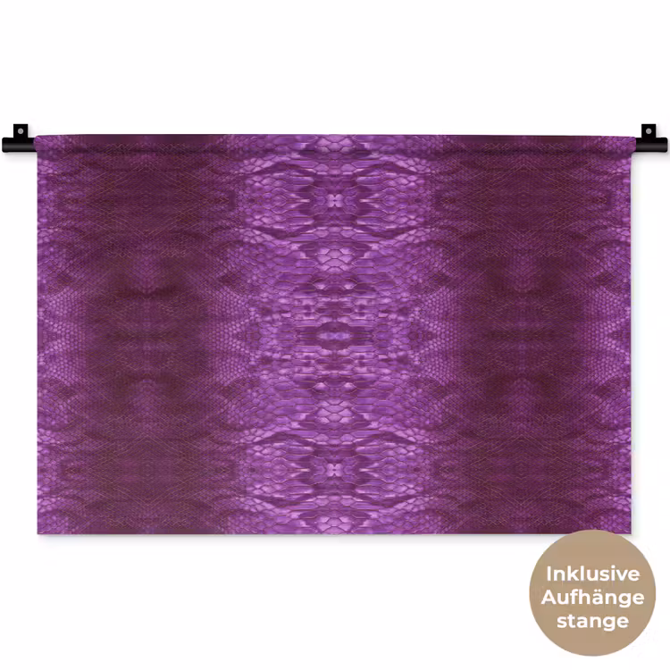 Slang - Boa - Paars - Roze Wandkleed katoen klein 269 -t3d_DE
