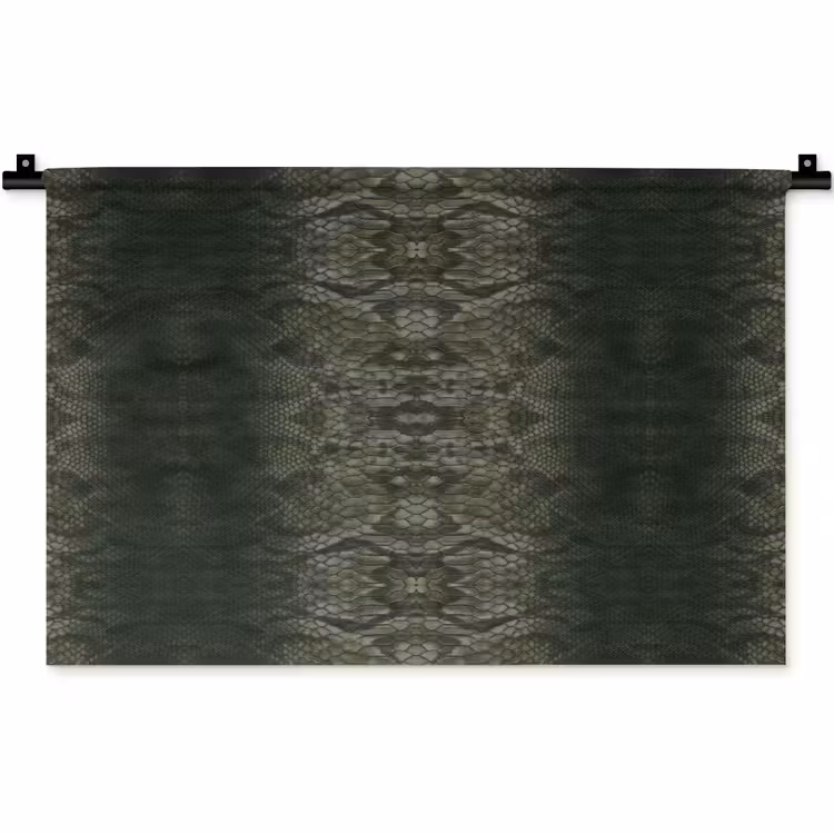 Slang - Boa - Mos - Groen Wandkleed katoen klein 269 -zz3d