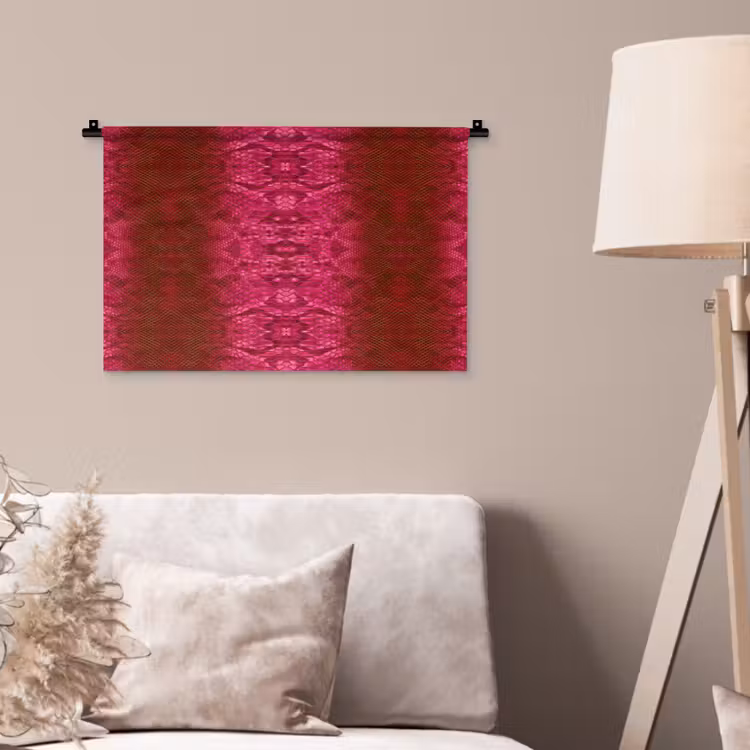 Slang - Boa - Roze Wandkleed katoen klein 269 -sfeer4
