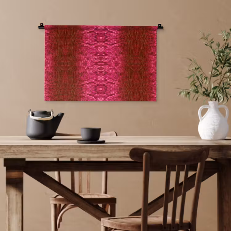 Slang - Boa - Roze Wandkleed katoen klein 269 -sfeer6