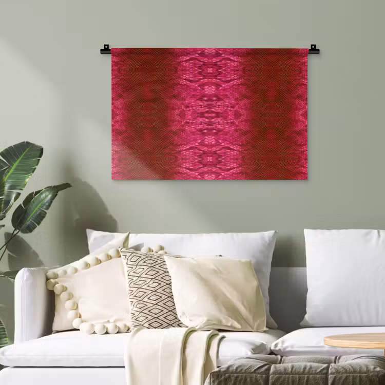 Slang - Boa - Roze Wandkleed katoen klein 269 -sfeer7