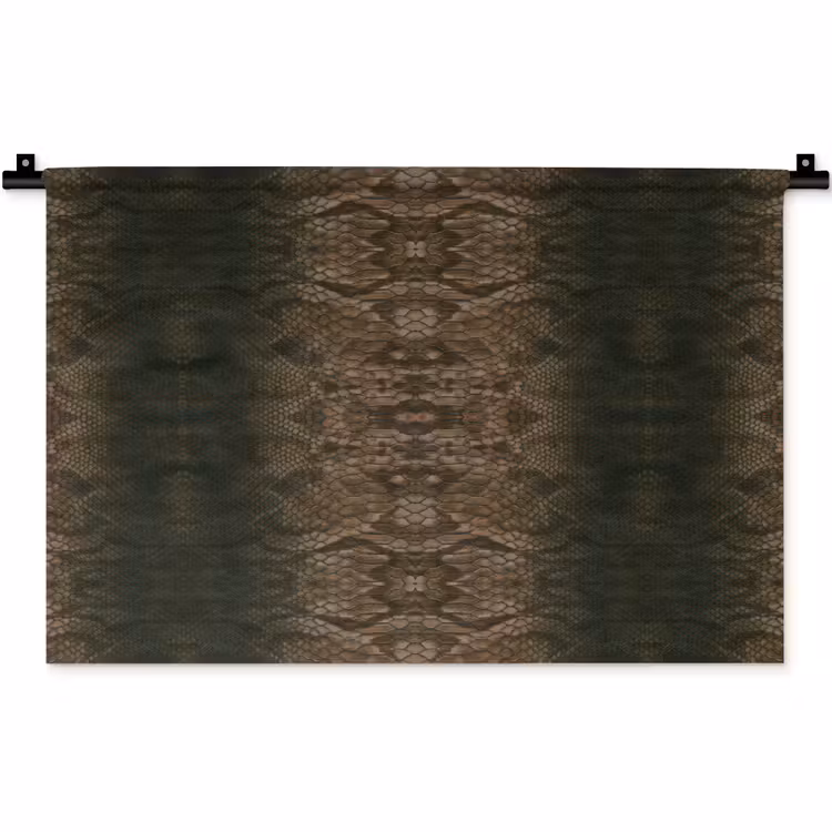 Slang - Boa - Diep - Bruin Wandkleed katoen klein 269 -zz3d