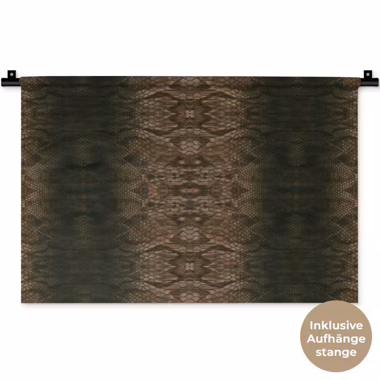 Slang - Boa - Diep - Bruin Wandkleed katoen klein 269 -t3d_DE