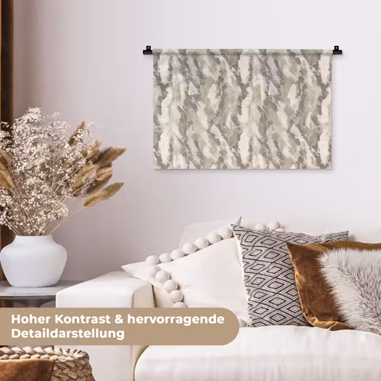 Slang - Patroon - Taupe Wandkleed katoen klein 269 -tsfeer1_DE