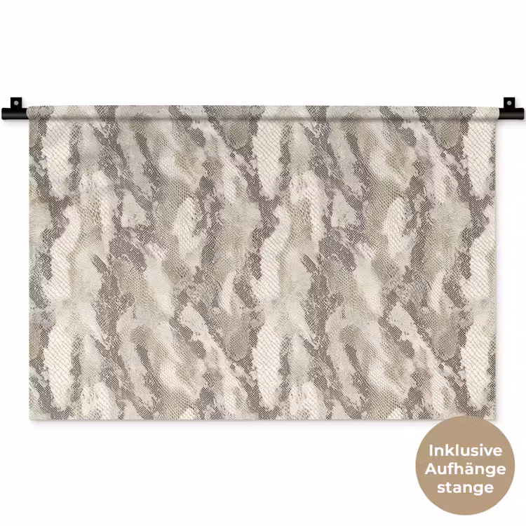 Slang - Patroon - Taupe Wandkleed katoen klein 269 -t3d_DE