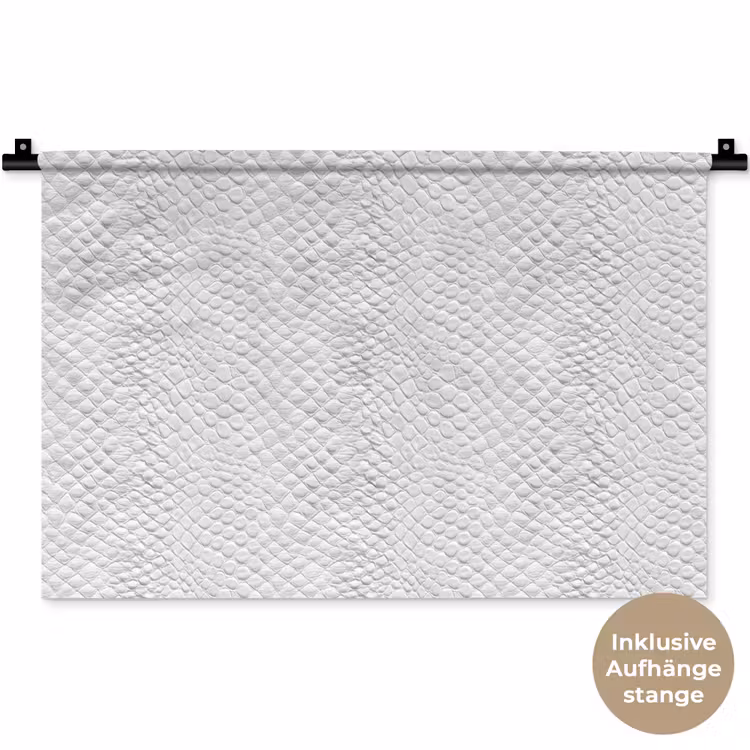 Slang - Patroon - Wit Wandkleed katoen klein 269 -t3d_DE