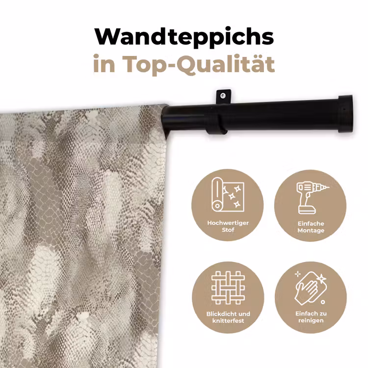 Slang - Textuur - Zand Wandkleed katoen klein 269 -tsfeer2_DE