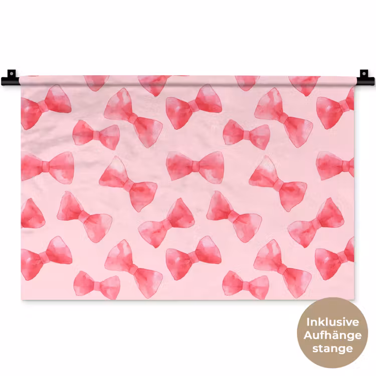 Strikken - Aquarel - Roze Wandkleed katoen klein 269 -t3d_DE