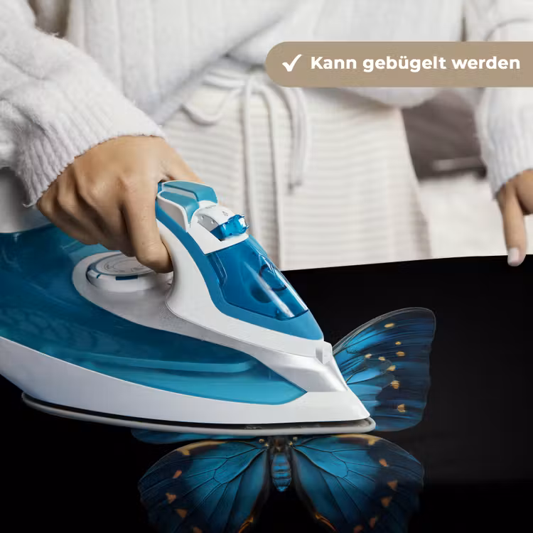Vlinder - Blauw - Contrast Wandkleed katoen klein -tsfeer9_DE