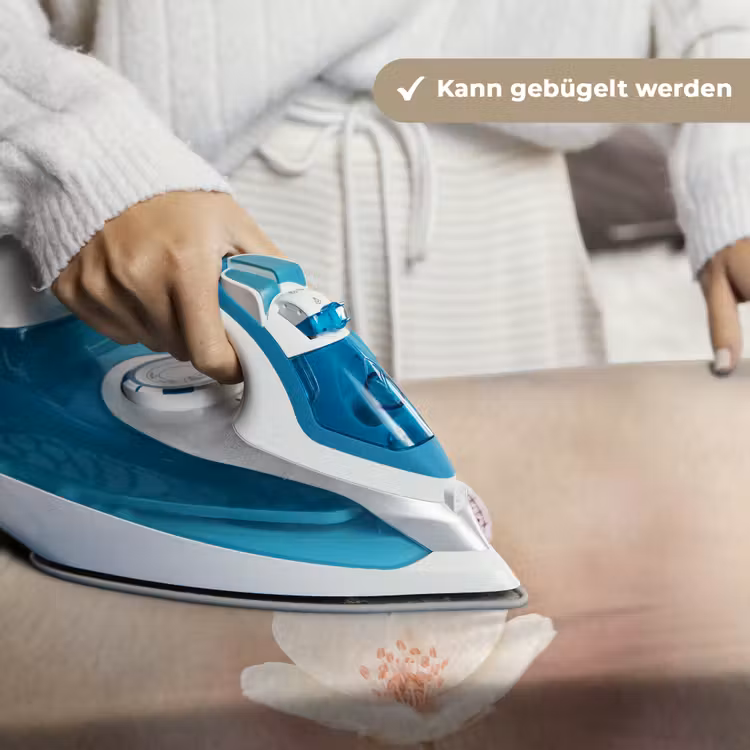 Vlinder - Bloem - Blauw Wandkleed katoen klein -tsfeer9_DE