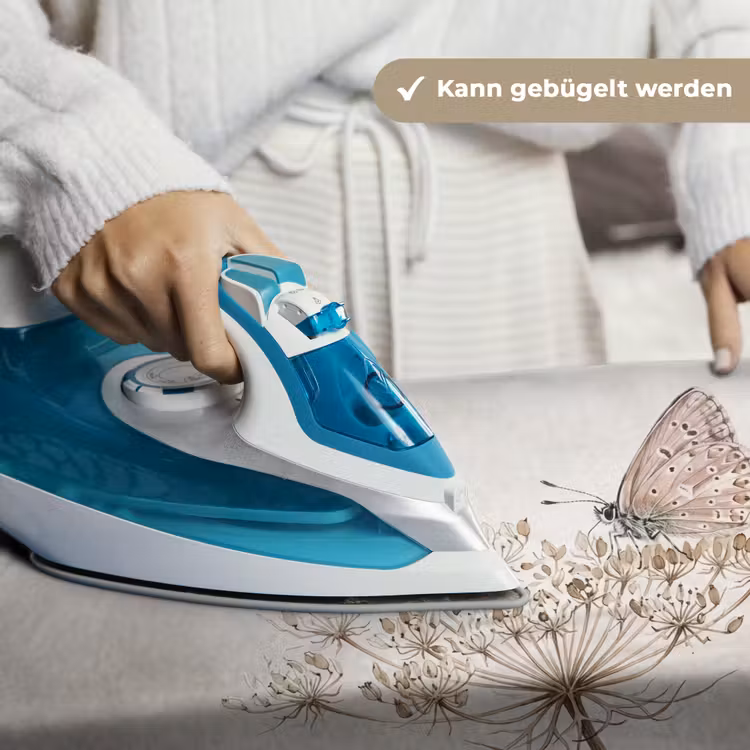 Vlinder - Bloem -Natuur - Beige Wandkleed katoen klein -tsfeer9_DE