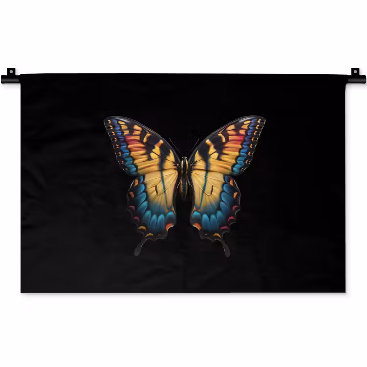 Vlinder - Kleurrijk - Speels Wandkleed katoen klein -zz3d