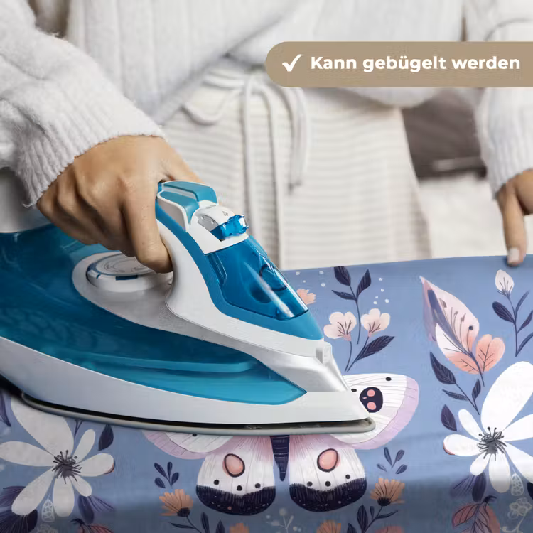 Vlinder - Vleugels - Stippen - Bloemen Wandkleed katoen klein -tsfeer9_DE